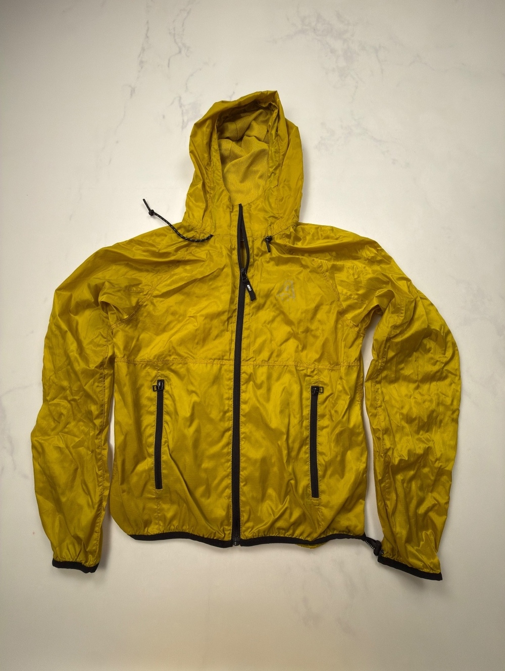 Aeropostale Windbreaker Yellow Lightweight Jacket - Mens S